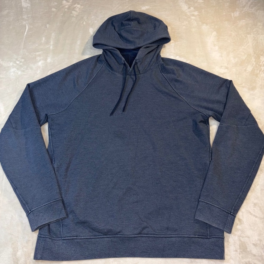 Lululemon City Sweat Pullover Hoodie Heathered Navy Blue Mens Large